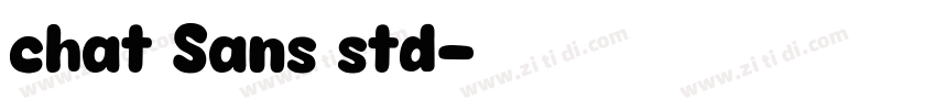 chat Sans std字体转换